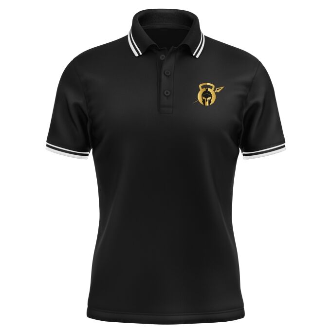Polo Homme contrasté Noir Fit'N Better