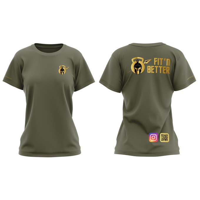 T-Shirt Femme Kaki  Fit'N Better