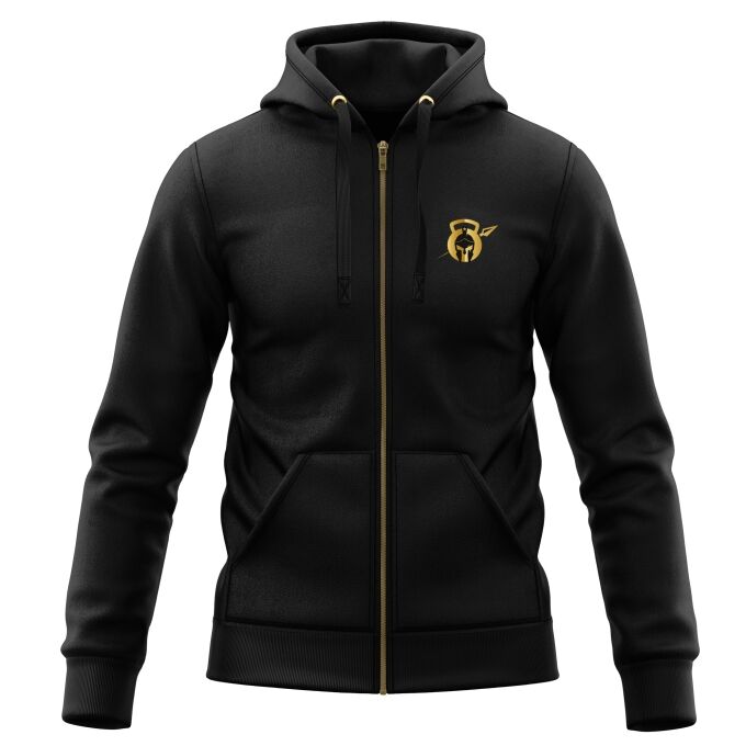 Sweat-Shirt à Capuche Zippé (Veste Gamme DELUXE) Noir Fit'N Better