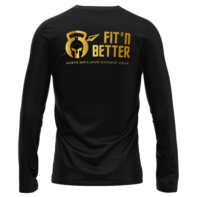 T-Shirt Manches Longues Noir Fit'N Better